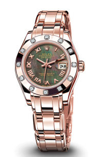 80315 black mother of pearl dial Rolex Pearlmaster