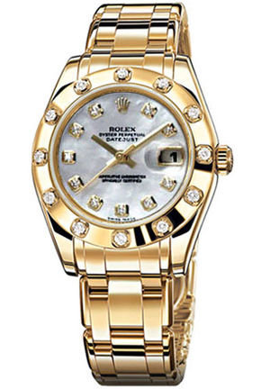 81318 white mother of pearl diamond dial Rolex Pearlmaster
