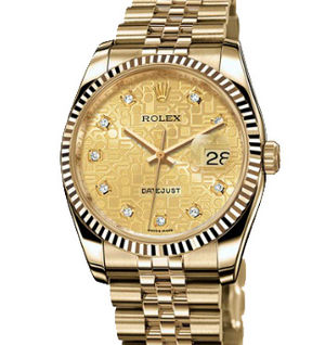 116238 Champagne Jubilee design set with diamonds Rolex Datejust 36