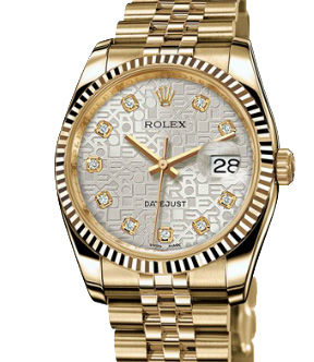 116238 Silver Jubilee design set with diamonds Rolex Datejust 36