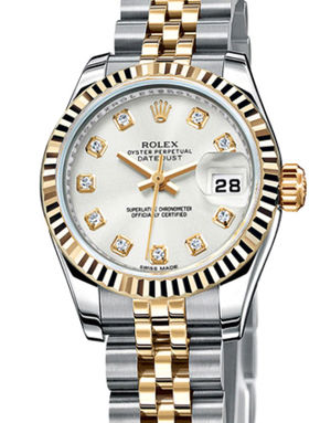 179173  white diamond dial jubilee Rolex Lady-Datejust 26 Archive