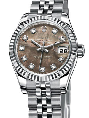 179174 black mother of pearl diamond dial Jublilee Rolex Lady-Datejust 26 Archive