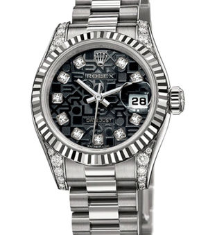 179239 black jubilee diamond dial Rolex Lady-Datejust 26 Archive