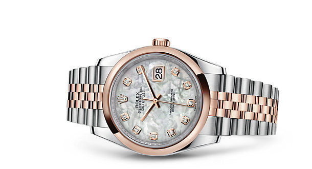116201 White mother-of-pearl diamond dial Jubilee Rolex Datejust 36