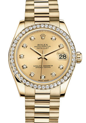178288 champagne diamond dial Rolex Datejust 31