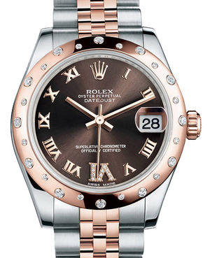 178341 chocolate diamond Roman IV dial Jubilee Rolex Datejust 31
