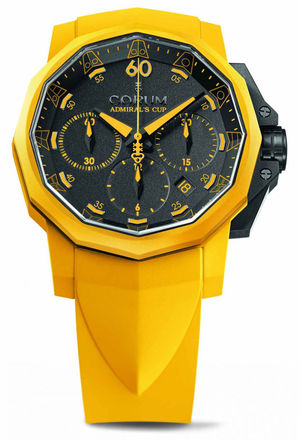 Challenger 44 Chrono Rubber Yellow Corum Admirals Cup Challenge 44