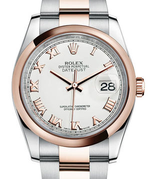 116201 white roman dial Oyster Rolex Datejust 36