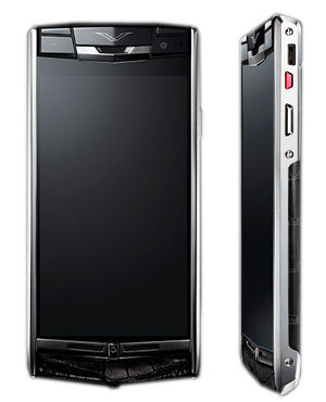 Signature Touch Jet Alligator Vertu Signature Touch