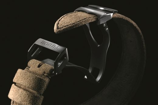  42000CN Leather strap Tudor Fastrider Black Shield
