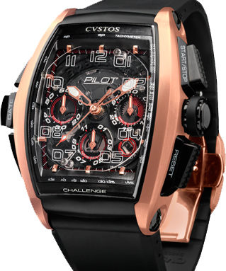 Challenge Pilot 5N red gold Cvstos Masterpiece Twin-Time