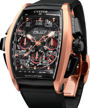 Challenge Pilot 5N red gold Cvstos Masterpiece Twin-Time