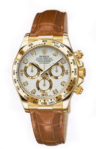 116518 white 8 diamond dial Rolex Cosmograph Daytona
