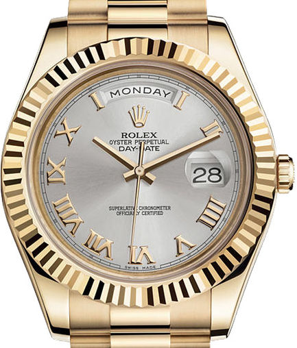 218238 silver dial Roman numerals Rolex Day-Date II Archive