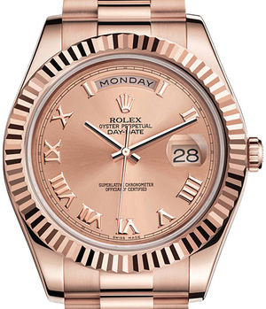 rolex day date ii rose gold chocolate dial