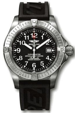 E17370.BLACK.RUBBER Breitling Avenger