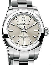 176200  Silver index dial Rolex Oyster Perpetual
