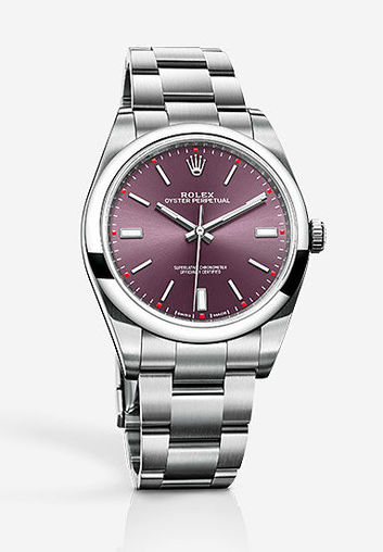 114300 Red grape dial Rolex Oyster Perpetual