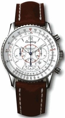 A41370.WHITE.CALF.BD Breitling Navitimer
