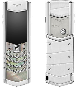 Signature White Mother of Pearl Vertu Signature