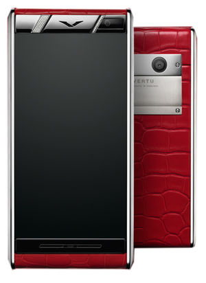 Aster Diamonds Red Alligator Vertu Aster