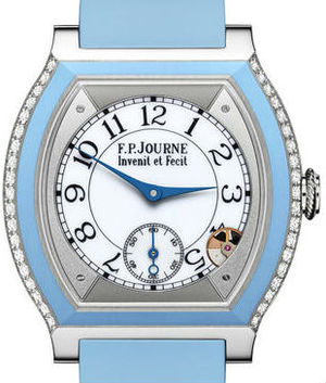 Titanium set with diamonds light blue F.P.Journe Elegante