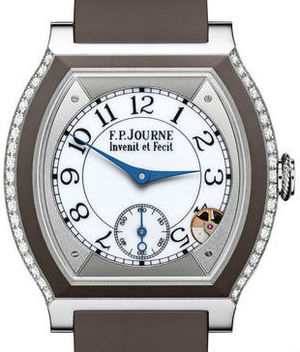 Titanium set with diamonds shokolate F.P.Journe Elegante