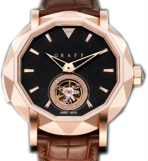 Rose Gold With Black Dial GRAFF Technical