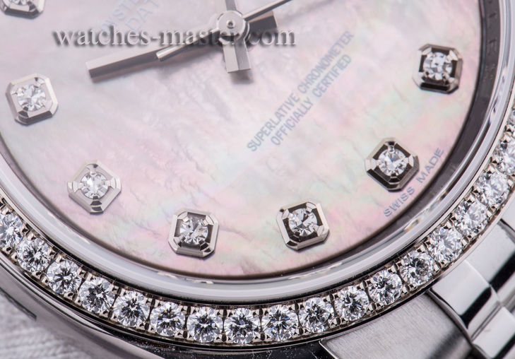 116244 dark mother of pearl diamond dial Jubilee Rolex Datejust 36