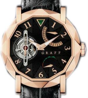 Rose Gold With Black Dial GRAFF Technical