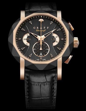 DLC&Rose Gold With Black Dial GRAFF ChronoGraff