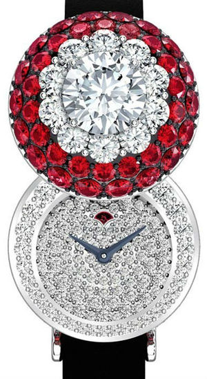 Halo secret watch Ruby&Diamond GRAFF High jewellery watches