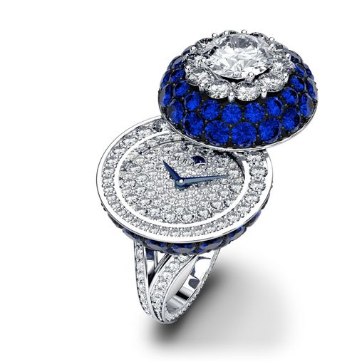 Halo Secret Ring Watch Sapphire&Diamond GRAFF High jewellery watches