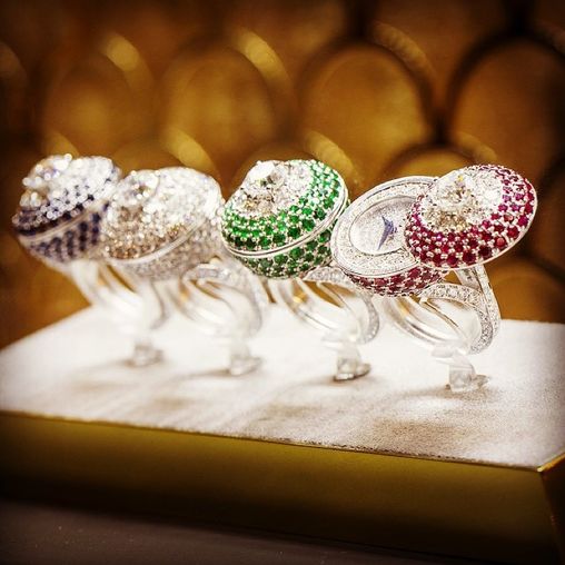 Halo Secret Ring Watch Ruby&Diamond GRAFF High jewellery watches