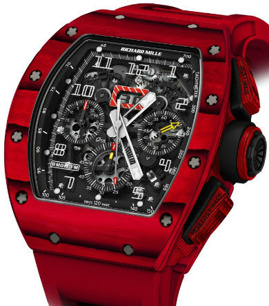 RM 011 Red TPT Quartz Automatic Flyback Chronograp Richard Mille Mens collectoin RM 001-050