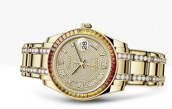 86348SAJOR paved with 455 diamonds Rolex Pearlmaster