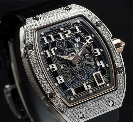 RM67-01 Extra Flat with diamond-set cases Richard Mille Mens collectoin RM 050-068