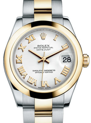 178243 white Roman dial Oyster Rolex Datejust 31