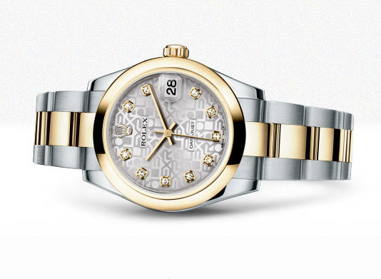 178243 Silver Jubilee design diamonds dial Oyst Rolex Datejust 31