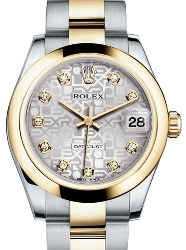 178243 Silver Jubilee design diamonds dial Oyst Rolex Datejust 31