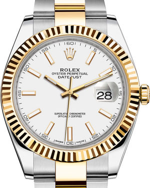 126333 White Oyster Bracelet Rolex Datejust 41