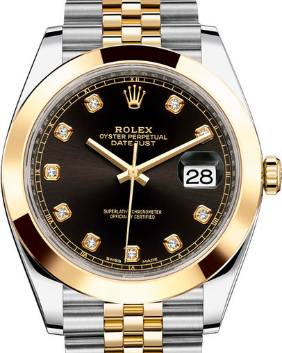 126303 Black set with diamonds Jubilee Bracele Rolex Datejust 41