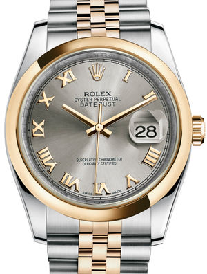 116203 Steel Roman Jubilee Bracelet Rolex Datejust 36