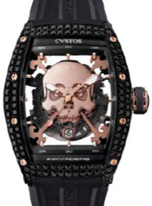 Inkvaders Skull Black Steel Red Gold 5N Black Diam Cvstos Challenge Jet-Liner Inkvaders Skull