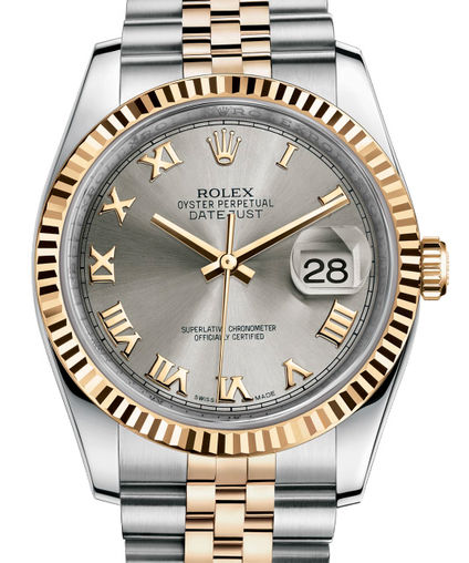 116233 Steel Roman dial Jubilee Rolex Datejust 36