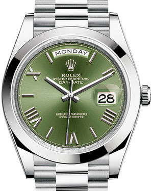 228206 Olive green Rolex Day-Date 40