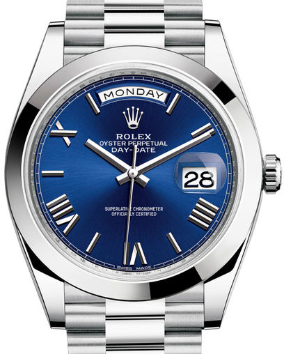 228206 Blue Rolex Day-Date 40