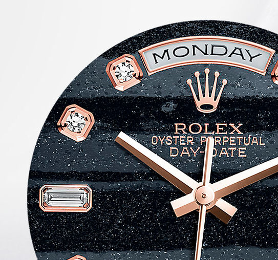 118235F Ferrite set with diamonds Rolex Day-Date 36