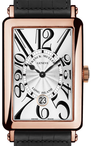 1200 SC DT Rose Gold Black Leather Strap Franck Muller Long Island