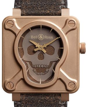 BR0192-SKULL-BR Bell & Ross BR 01 Skull